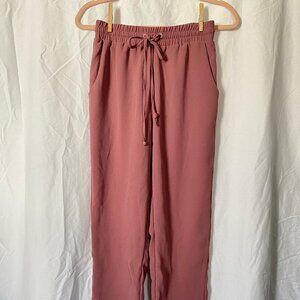 Elastic wide legged, pink pants by Forever 21